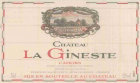 Chateau La Gineste Cahors 2002 Front Label