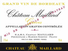 Chateau Maillard Graves 2009 Front Label