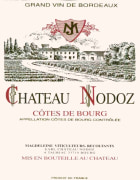 Chateau Nodoz Cotes de Bourg 2012 Front Label