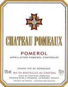 Chateau Pomeaux Pomerol 2008 Front Label