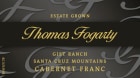 Thomas Fogarty Gist Ranch Cabernet Franc 2012 Front Label