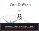 Corte dei Venti Brunello di Montalcino  Quattroventi 2007 Front Label