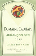 Domaine Cauhape Chant des Vignes Sec 2008 Front Label