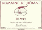 Domaine de Berane Cotes du Ventoux Les Agapes 2005 Front Label