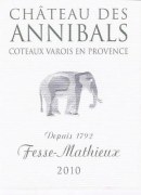 Domaine des Annibals Coteaux Varois Cuvee Fesse-Mathieux Rouge 2010 Front Label