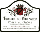 Domaine des Chanssaud Cotes du Rhone 2005 Front Label