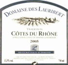 Domaine des Lauribert Cotes du Rhone Tradition 2005 Front Label