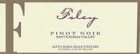 Foley Estate Winery Santa Maria Pinot Noir 1999 Front Label