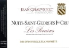 Domaine Jean Chauvenet Nuits-St-Georges Les Perrieres Premier Cru (wine stained label) 2010 Front Label