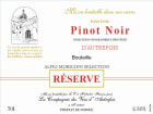 Alfio Moriconi Selection D'Autrefois Reserve Pinot Noir 2010 Front Label