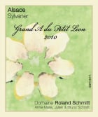 Domaine Roland Schmitt Grand A Petit Leon Sylvaner 2010 Front Label