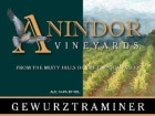 Anindor Vineyards Gewurztraminer 2012 Front Label