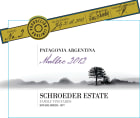 Familia Schroeder Estate Malbec 2012 Front Label