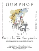 Gumphof Sudtiroler Weissburgunder 2013 Front Label