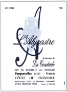 La Courtade Cotes de Provence L'Alycastre Rouge 2012 Front Label
