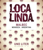 Loca Linda Malbec 2012 Front Label