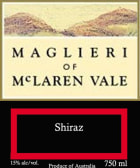 Maglieri Shiraz 2010 Front Label