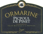 Ormarine Winery Picpoul de Pinet 2011 Front Label