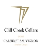 Cliff Creek winery Cellars Cabernet Sauvignon 2007 Front Label