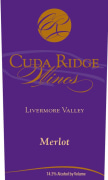 Cuda Ridge Wines Merlot 2014 Front Label