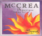 McCrea Amerique Syrah 2004 Front Label