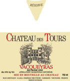 Chateau des Tours - Famille Richard Vacqueyras Reserve 2006 Front Label