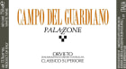 Palazzone Orvieto Classico Campo del Guardiano 2008 Front Label