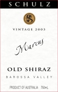Schulz Wines Marcus Old Shiraz 2003 Front Label
