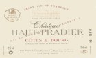 Chateau Haut-Pradier Cotes de Bourg 2012 Front Label