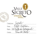 Valle Secreto First Edition Syrah 2011 Front Label