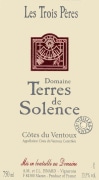 Solence Ventoux Les Trois Peres 2005 Front Label