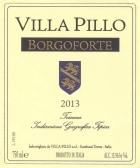 Villa Pillo Toscana Borgoforte 2013 Front Label