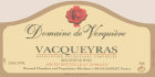 Domaine de Verquiere Vacqueyras 2007 Front Label