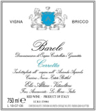 Elio Altare Barolo Cerretta Vigna Bricco 2010 Front Label