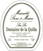 Domaine de la Quilla Muscadet Sevre et Maine 2009 Front Label