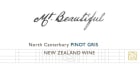 Mt. Beautiful Pinot Gris 2012 Front Label