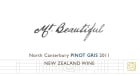 Mt. Beautiful Pinot Gris 2011 Front Label