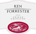 Ken Forrester Shiraz Grenache 2004 Front Label