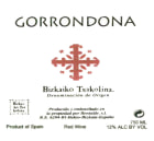 Doniene Gorrondona Bizkaiko Txakolina Tinto 2012 Front Label