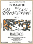 Domaine du Gros Nore Bandol Rouge 2012 Front Label