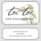 Toi Toi Wines Reserve Sauvignon Blanc 2013 Front Label