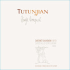 Tutunjian Family Vineyards Single Vineyard Cabernet Sauvignon 2013 Front Label