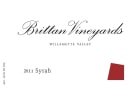 Brittan  Syrah 2011 Front Label