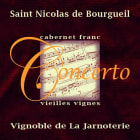 Vignoble de la Jarnoterie Saint Nicolas de Bourgueil Cuvee Concerto Vieilles Vignes 2012 Front Label