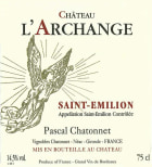 Vignobles Chatonnet Saint-Emilion L'Archange 2015 Front Label