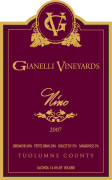 Gianelli Vineyards Nino Red 2007 Front Label