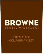 Browne Family Vineyards Malbec 2012 Front Label