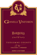 Gianelli Vineyards Barbera 2013 Front Label