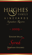 Hughes Family Vineyards Special Reserve Syrah 2009 Front Label