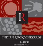 Indian Rock Vineyards Barbera 2013 Front Label